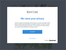 Tablet Screenshot of kent-life.co.uk
